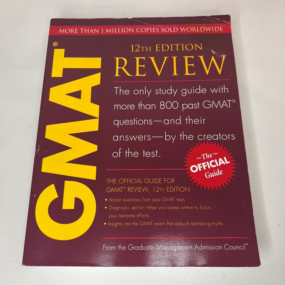 The Official Guide for GMAT Review,‎ 12th Edition - Paperback - GOOD